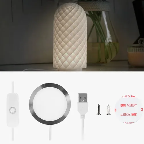 Imagen 1 del producto Kit de luz LED para impresora 3D001 para laboratorio Bambu, tira de iluminación ajustable DIY, lámpara RGB para espacio de trabajo con Control remoto, fácil instalación