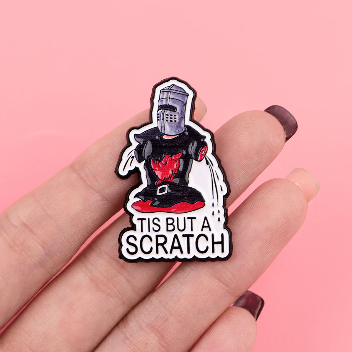 Warrior Enamel Pin Comedy Movie Brooch Pines Lapel Pins Badge on Backpack Clothing Accessories Fashion Jewelry Friends Gifts
