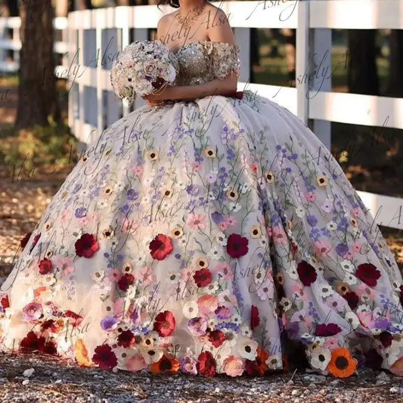 Charmante robe de Rhde fleurs de luxe pour femmes, longue robe de soirée d'anniversaire, robe de Rh, reconstitution historique formel, 16