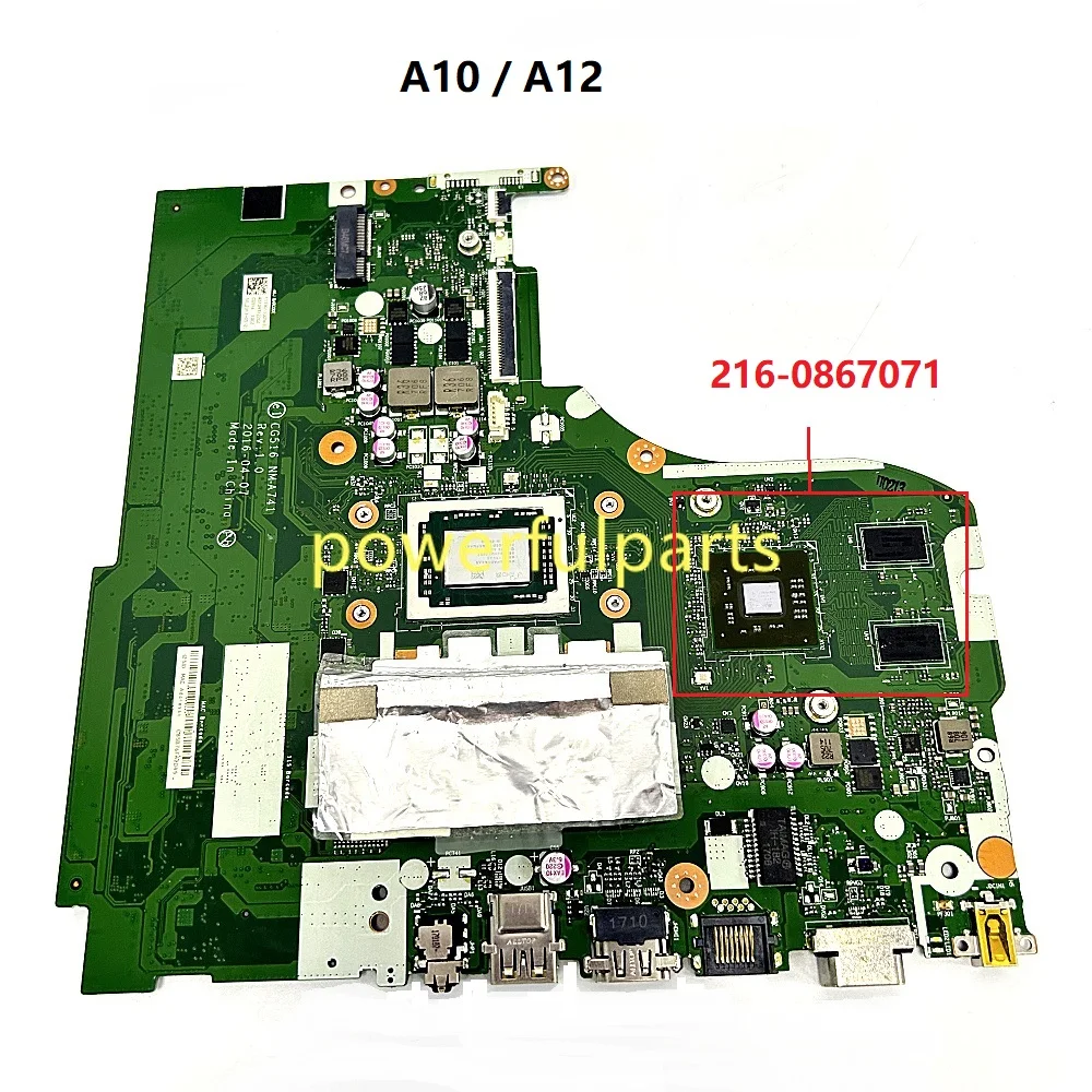 

CG516 NMA741 NM-A741 For Lenovo Ideapad 310-15ABR Notebook Motherboard With AMD Gpu 4G RAM On-Board Working OK