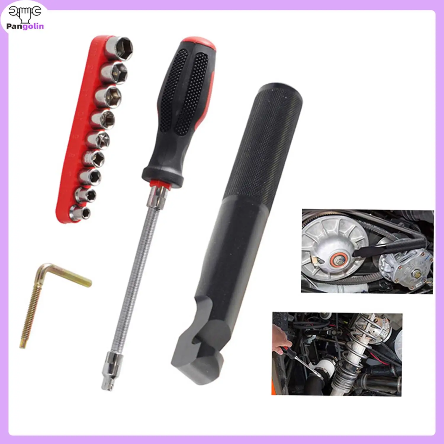 

1set Belt Changing Tool Clutch Cover Removal Tool Kit For Polaris 800 900 S1000 RZR S 900/ XP/RZR XP4 1000 New Parts