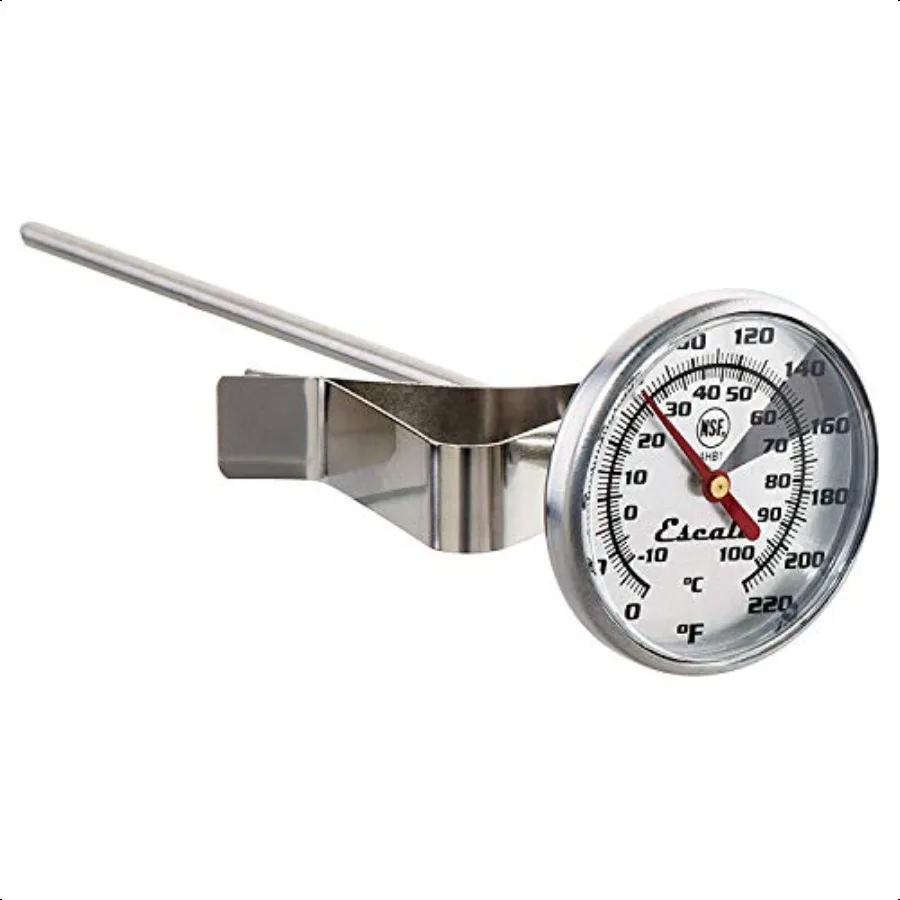 

AHB1 Instant Read Large 1.75inches Dial Beverage Thermometer Liquid Milk Coffee Tea Stainl Steel HandsFree Kitchen Thermometer