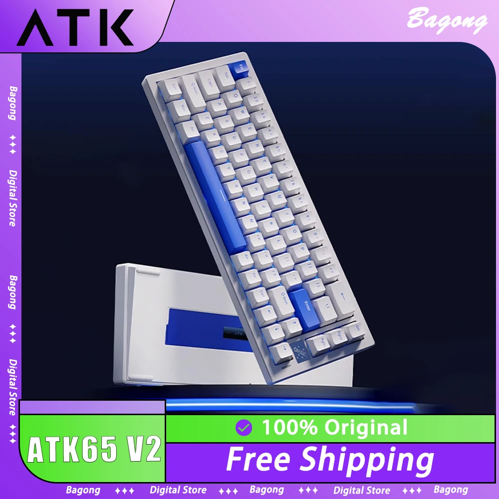 ATK68 V2 Mechanical Keyboard Magnetic Switch Aluminium Alloy 8K RT0.02 Wired Gaming Keyboard Quick Trigger RGB Pc Gamer Valorant