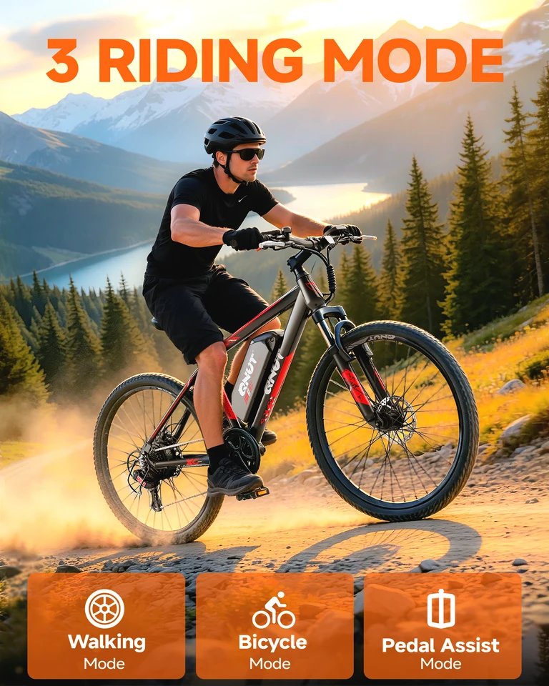 QNUT Victor 4.0 26 Inch Mountain Electric Bike Peak 750W Motor 36V 7.8Ah Removable Battery Electric Bicycle Up to 20 Mph Commuter Ebike for Adults and Teens UL2849 Certified 1‑Year Warranty image 6