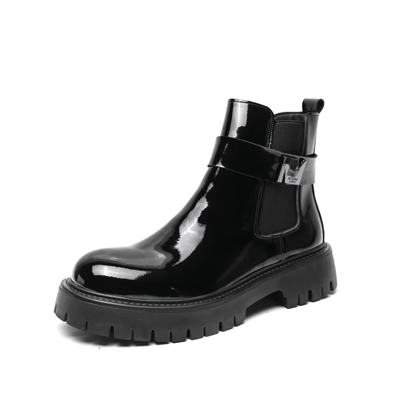 

Men's shoes, high top leather shoes, outdoor casual sports, men's motorcycle shoes