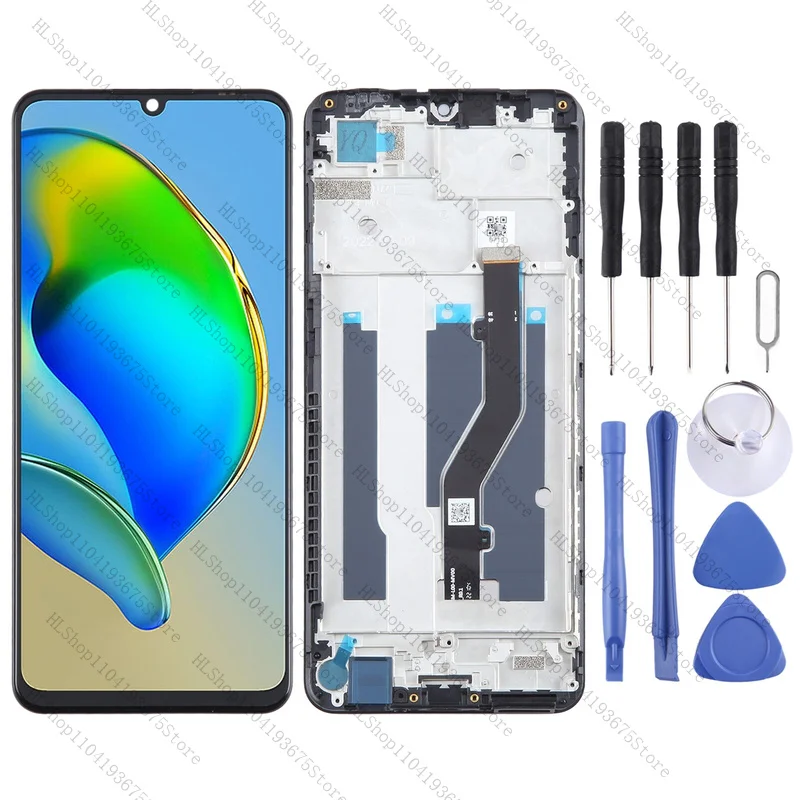 

Для ZTE Blade V40 Vita 8045, дигитайзер ЖК-экрана в сборе с рамкой