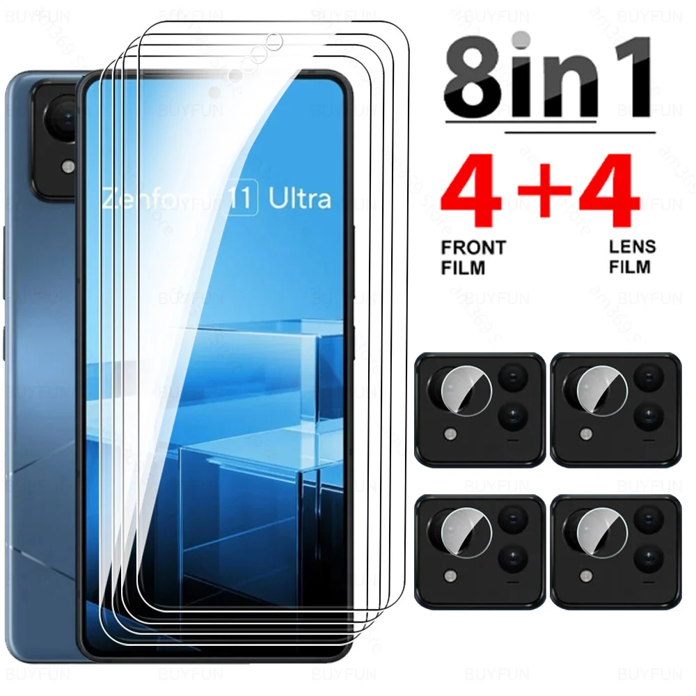 8To1 Glass For Asus Zenfone 11 Ultra 5G Tempered Glass Zenfon 11Ultra Zenfone11Ultra Zenfone11 Ulta Camera Lens Screen Protector