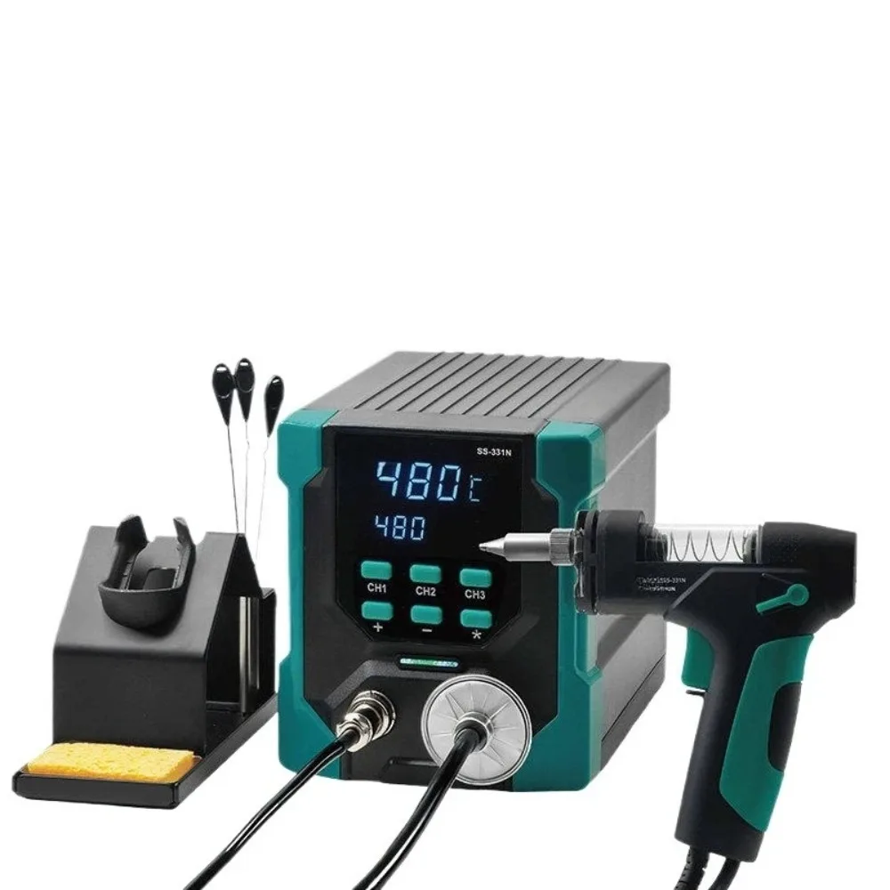220V SS-331 LCD Elektrische Entlötmaschine Antistatisch Hochleistungs-Starke Saugkraft SS-331H SS-331E Entlötpumpe