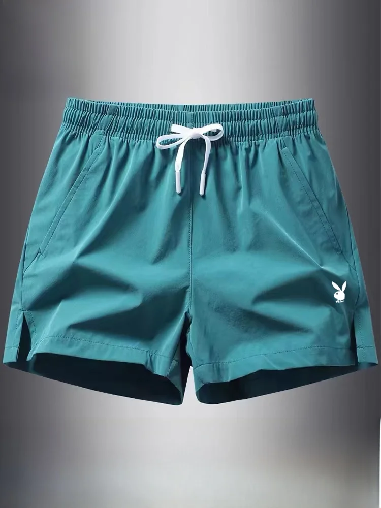 

Men's Sport orts Ice Silk Casual Split Training Qui Dry Tee-quarter Length Pants Loose Fit Summer Youth Sle