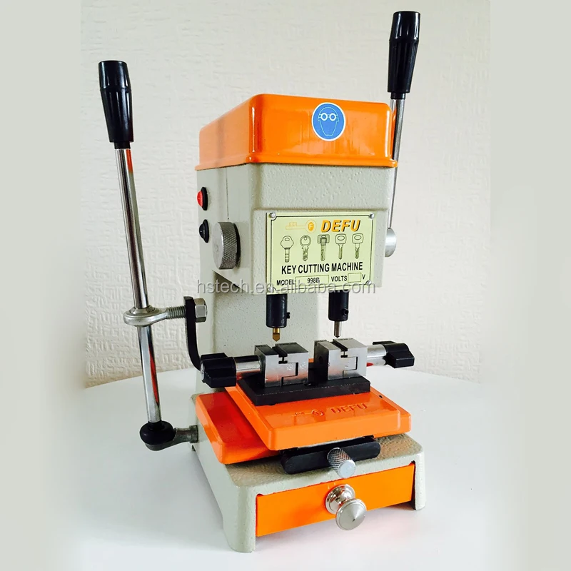 Máquina cortadora de llaves Vertical multifunción Defu para cerrajero 998B 220V 180W máquina duplicadora de llaves