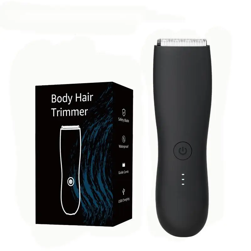 [IPX6] Men's Groin/Body Trimmer w/ SkinSafe - Foil Blades & Precision, Rechargeable Ball Shaver for Sensitive Skin