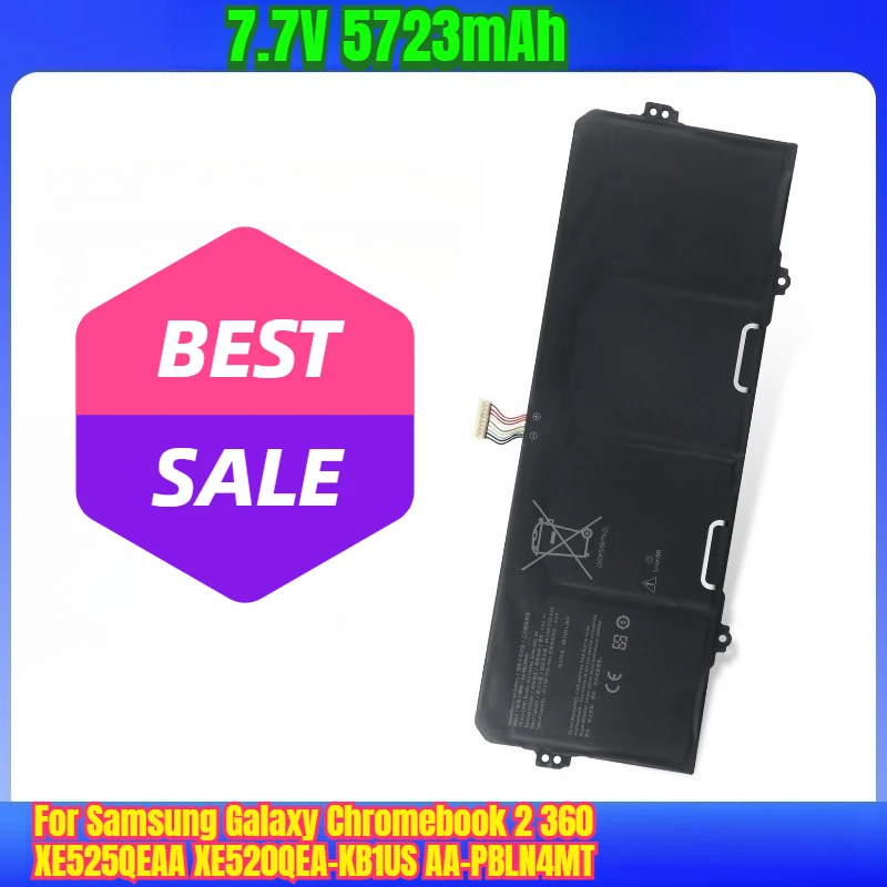 

7.7V 5723mAh Laptop Battery for Samsung Galaxy Chromebook 2 360 XE525QEAA XE520QEA-KB1US AA-PBLN4MT