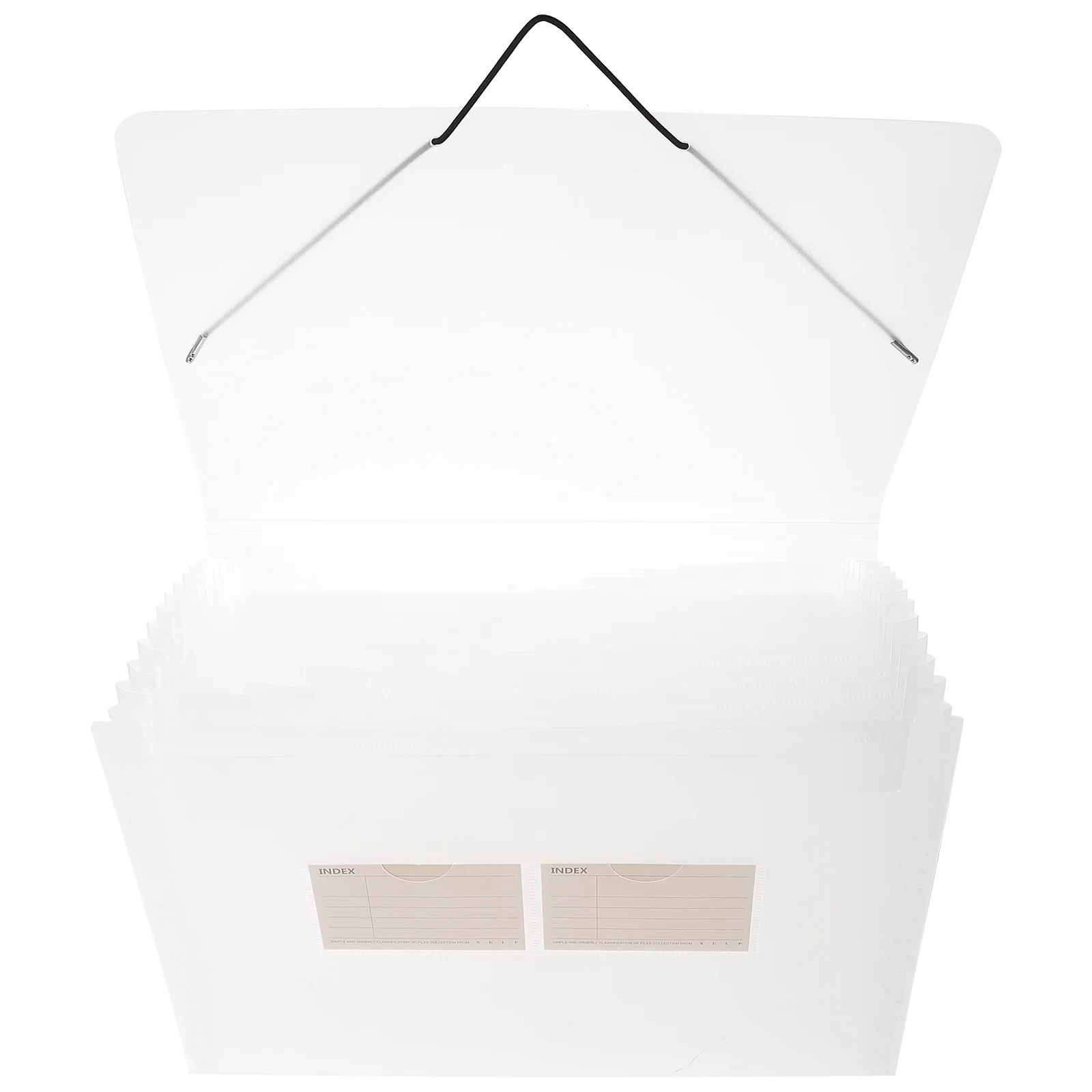 Multi Tier Folder Accordion Receipt Pouch Plastic Bills Holder For Documents Coupons Cards File Organizer Office School