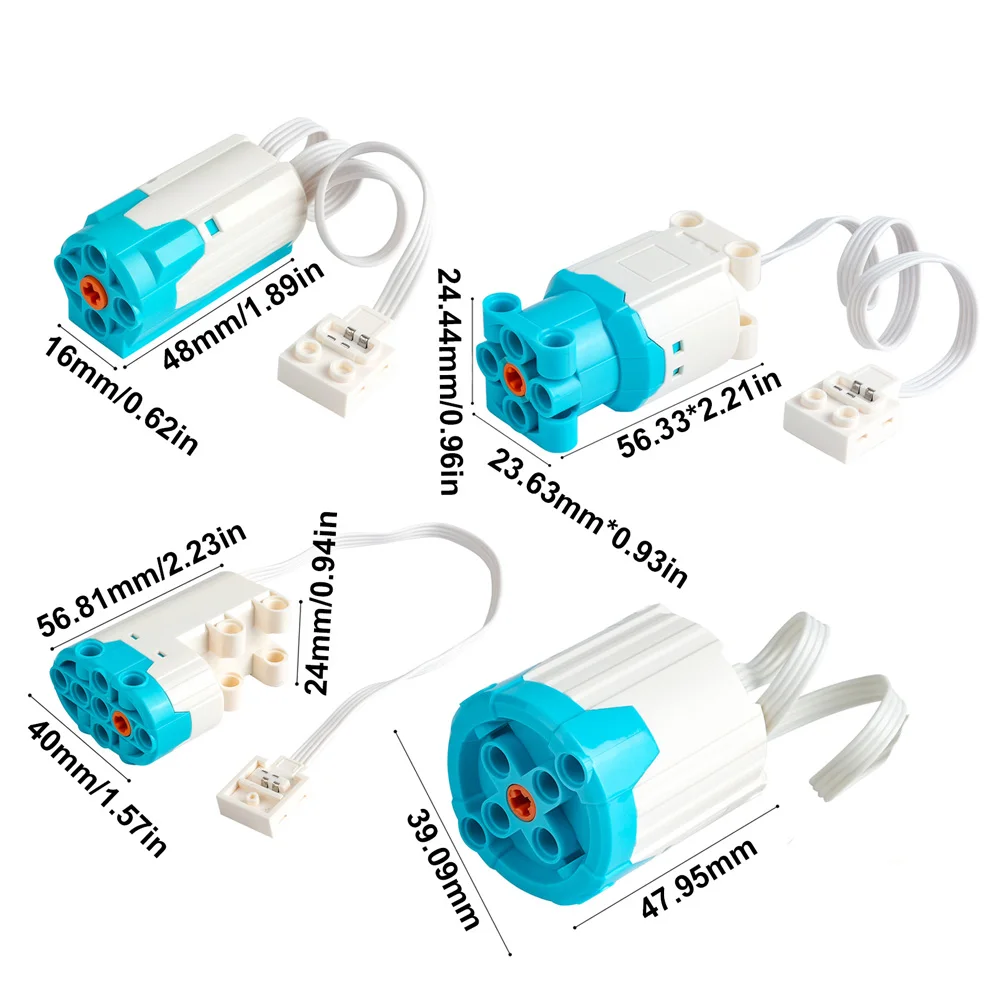 1/2/4 Uds M/XL/L/servo Motor tecnología piezas de bloques de construcción educación DIY Motor ladrillos MOC funciones de potencia juguetes Accesorios