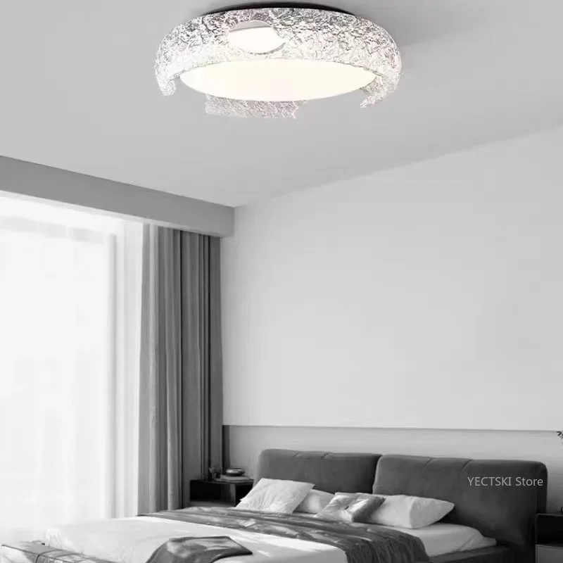 GHJUYIOL Italian minimalist master bedroom lamp with creative full spectrum eye protection and high-end feel, now new room ceili