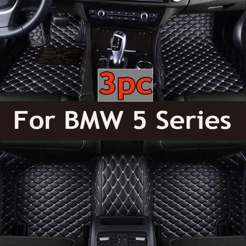 

Color Blocking Custom Car Floor Mat for BMW 5 Series E39 1995-2004 E60 F10 G30 2017-2022 Interior Accessories Artificial Leather