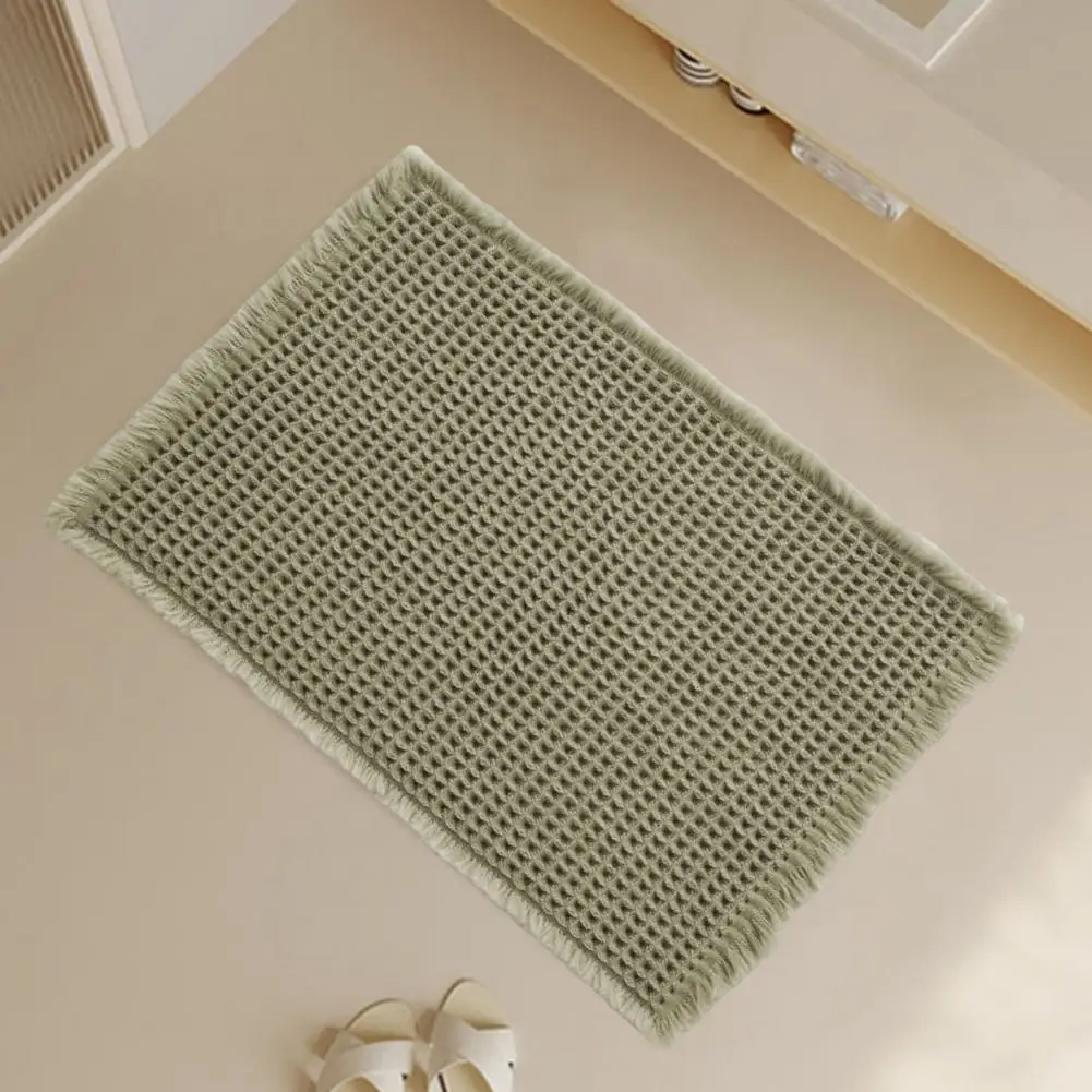 

Solid Backing Floor Mat Safe Shower Rug Absorbent Bathroom Rugs with Non Slip Backing for Tub Shower for Entryway for Bathroom