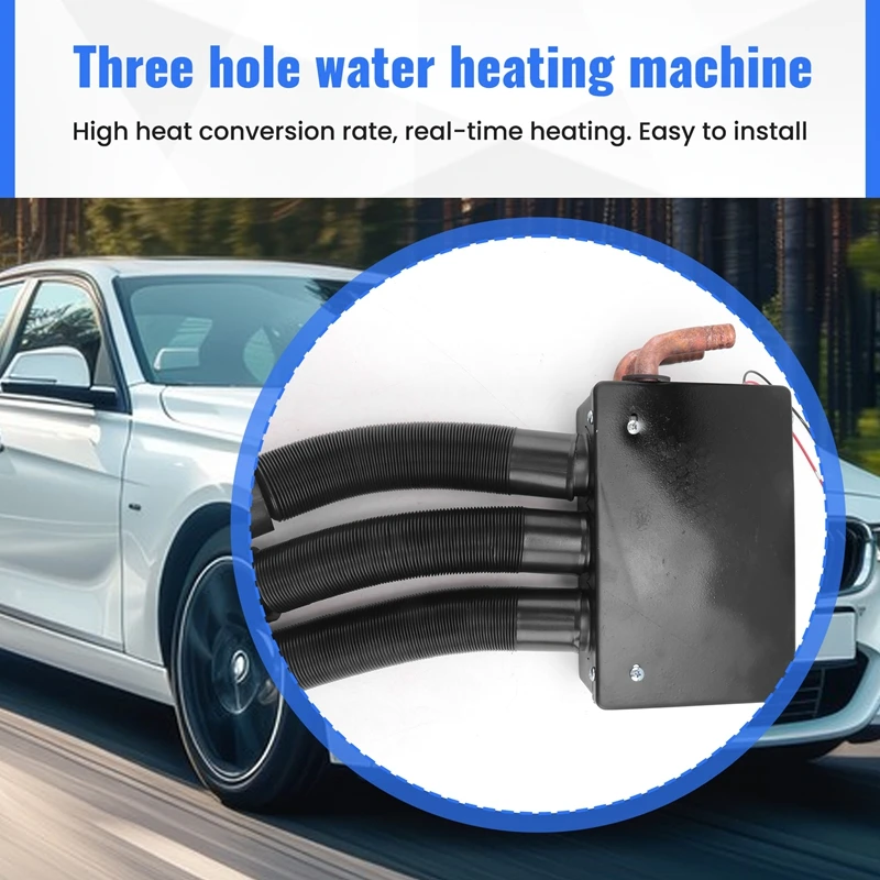 Car Truck Universal Defroster Car Heater Three-Hole Water Heating Heating Fan