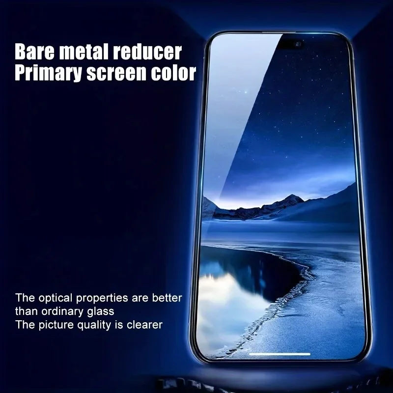 3Pcs HD Dustproof Case Tempered Film Suitable for iPhone 16 15 14 Pro Max 11 12 13 Pro Mini X XR XS Max Dust Free Glass