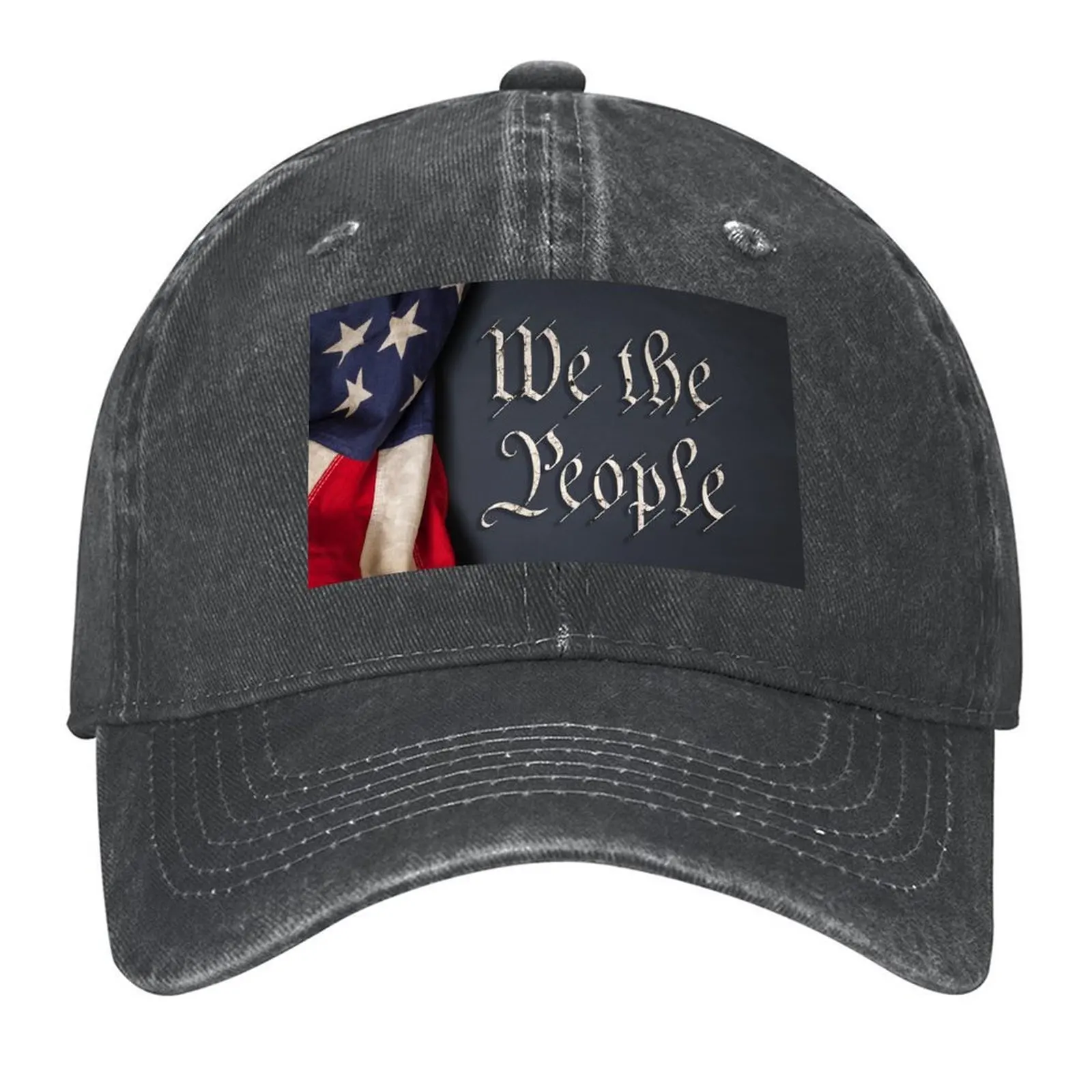 

We the People on an American Flag Baseball Cap fun hats Sunscreen foam party Hat funny hat Women's Beach Outlet Men's