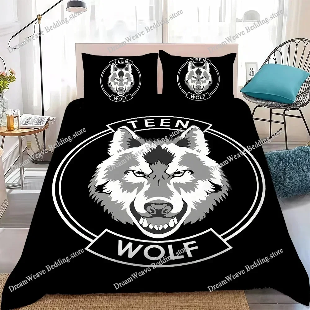 American TV Teen Wolf Duvet Cover Set Home Style Bedding Soft Laundry Cotton Bed Student Dormitory GiftFQH