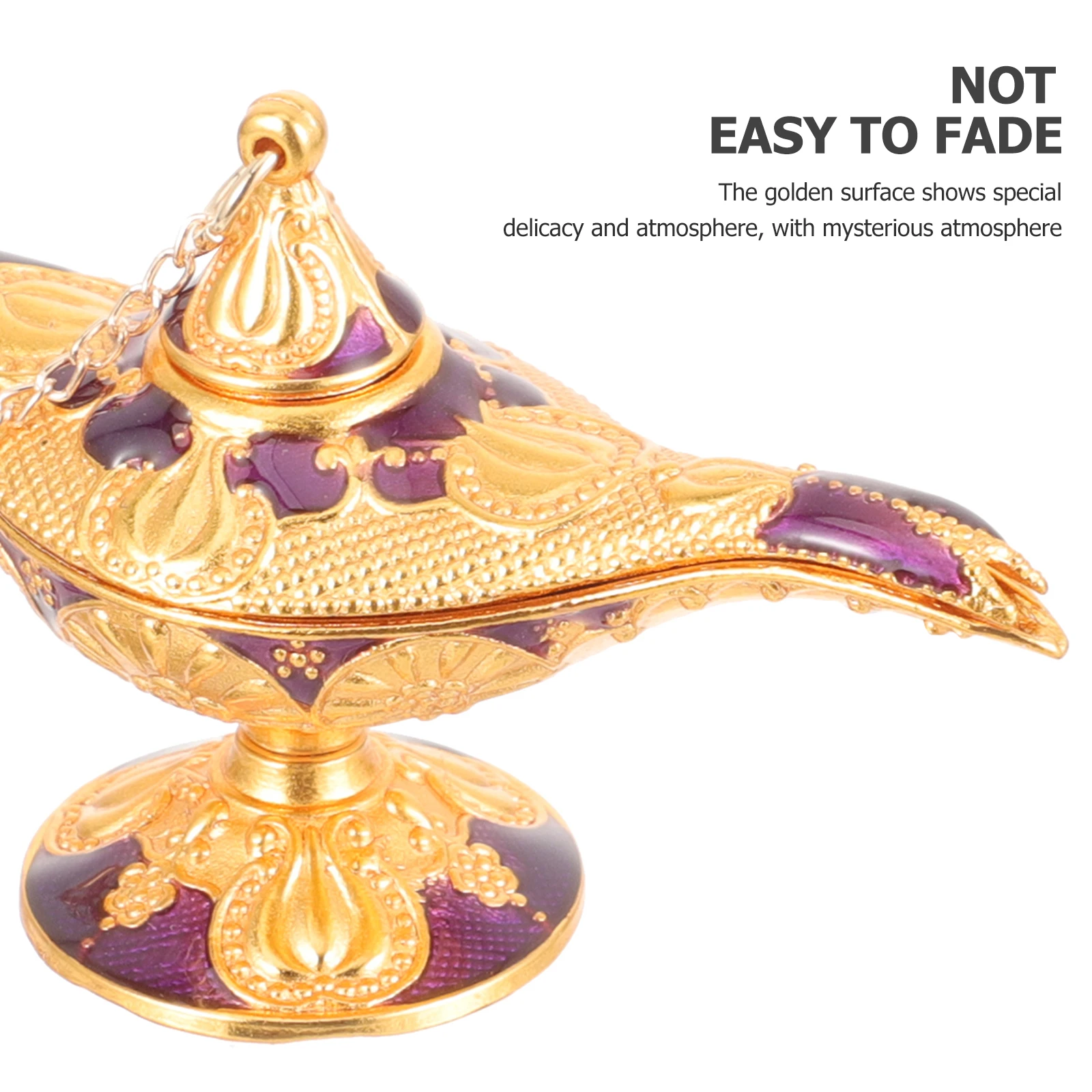 

Wish Decor Oil Nightstand Arabian Purple Zinc Alloy Desktop Adornment Elegant