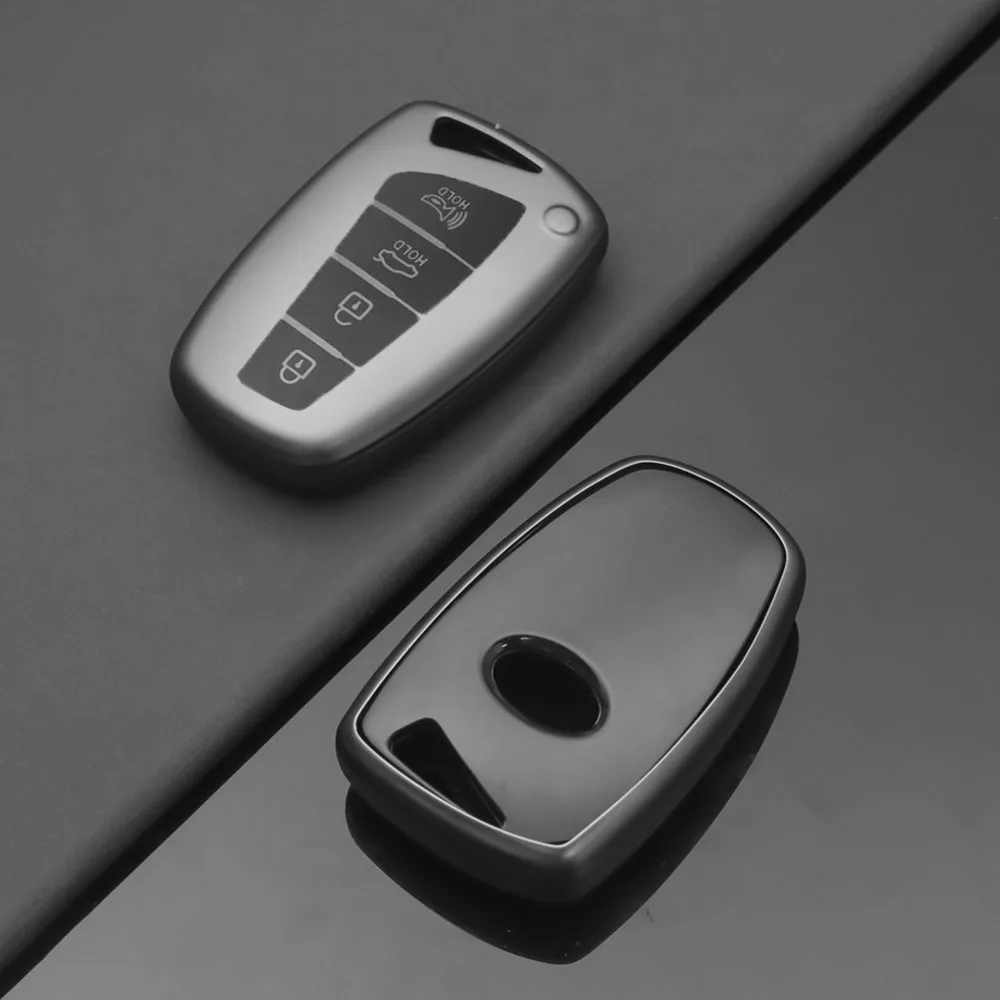 Neue Fernbedienung Schlüssel Fall Abdeckung Halter Fob Für Hyundai Grandeur HG Limousine Santa Fe 3DM Grand SantaFe 2018 IX45 EQUUS Azera Genesis G80 – Detail 2
