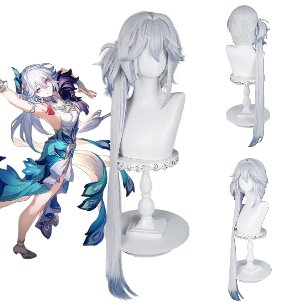 

Парик для косплея Яогуан из Honkai Star Rail, сетчатый, с розовыми прядями, для аниме-игр, реквизит для Хэллоуина