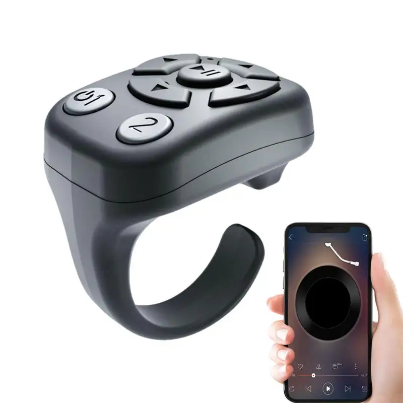 Scrolling Ring Presentation Clicker Ring Camera Shutter Video Recording Remote Wireless blue tooth E-Reader Controller