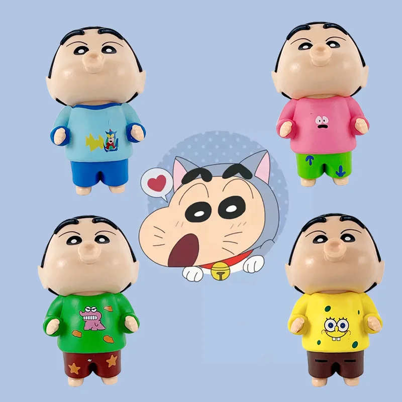 

Anime Crayon Shin-Chan Figuras Toys Q Version Dudu Mouth Shin-Chan Action Figure Kawaii Model Collection Ornaments Toys Gift