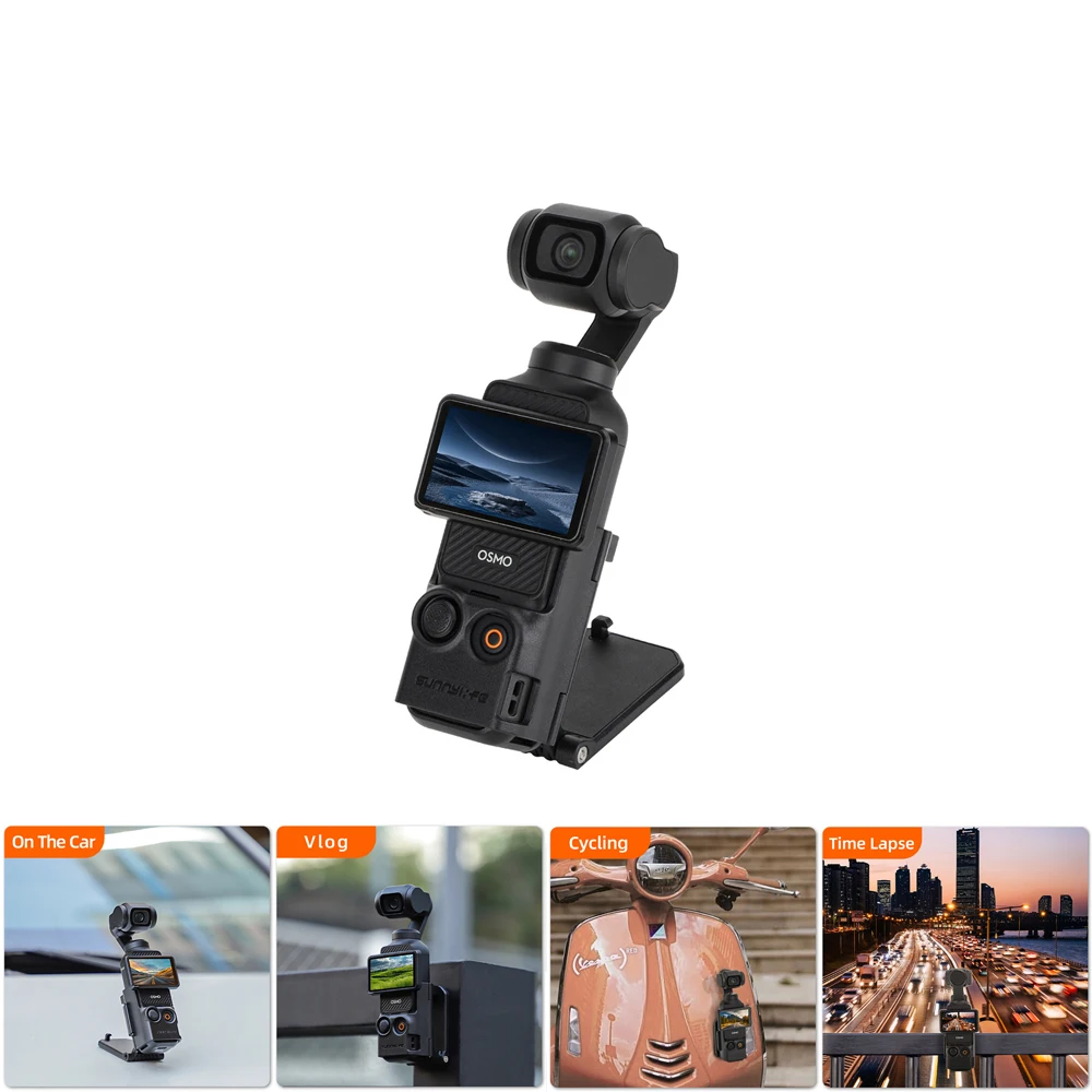 Osmo Pocket 3用磁気マウント,調整可能なブラケットベース,クイックインストール,vlog屋外撮影,dji