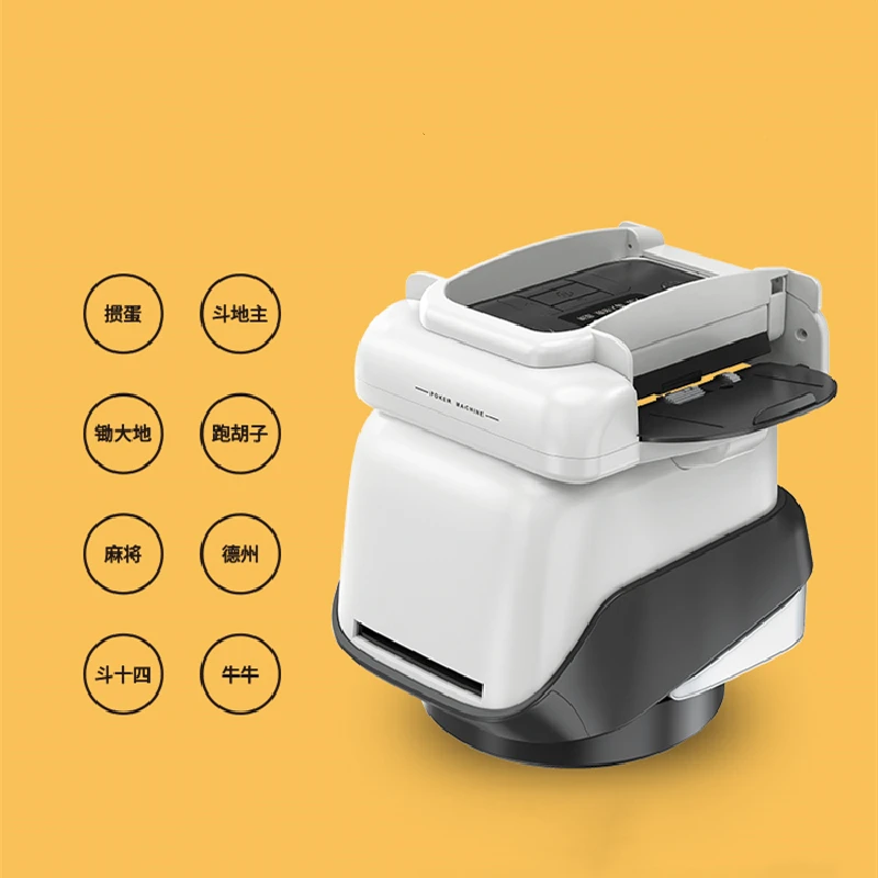 360° Rotating Automatic Cards Dealer Rechargeable Cards Shuffler Shuffling Dealing Playing Card Distribution Machine Poker Devic