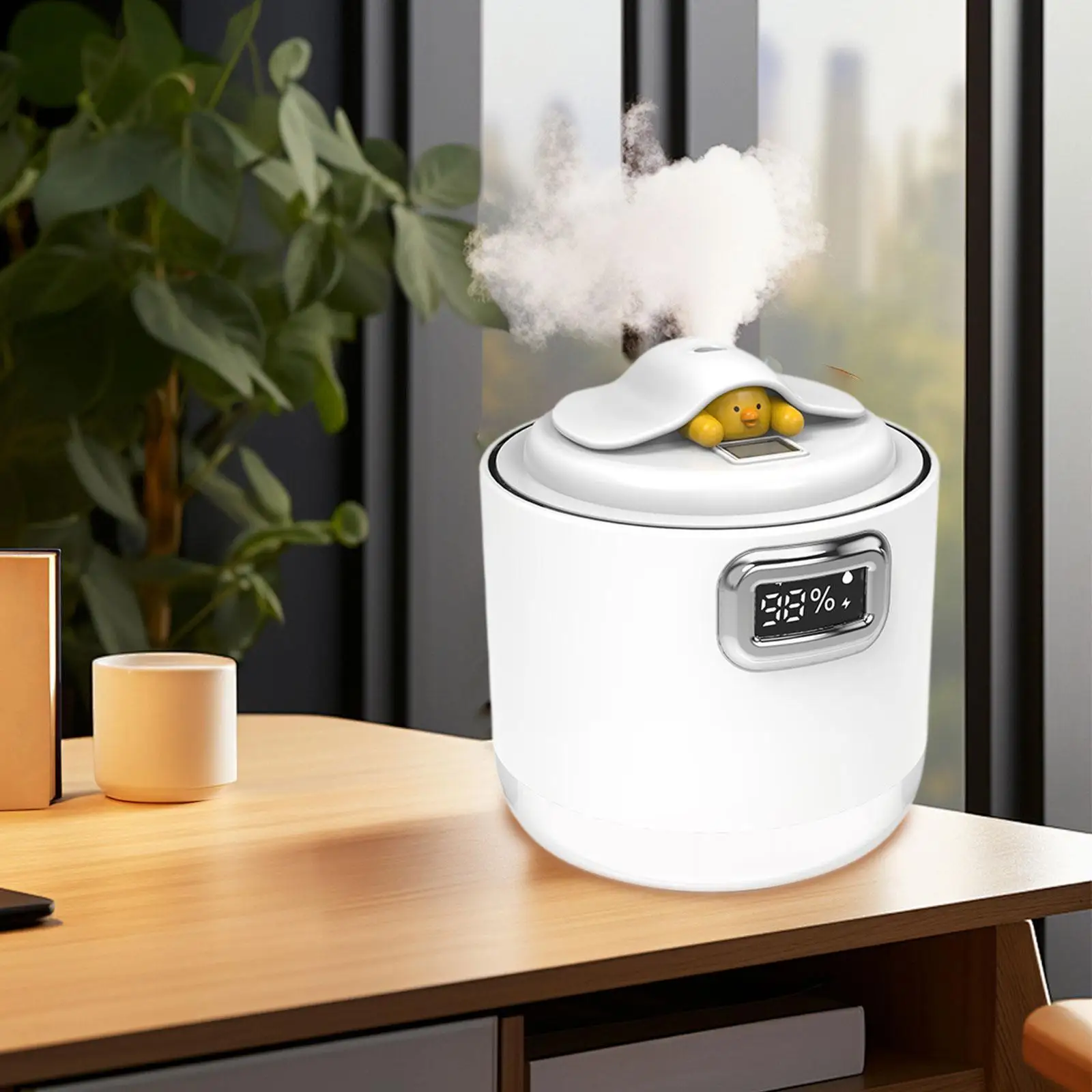 هدية وضع الرذاذ المزدوج المرطب مع ضوء لممارسة اليوغا في غرفة المعيشة في المنزل