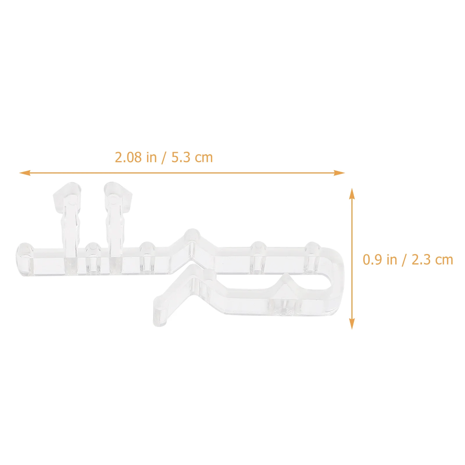 

12Pcs Clear Clips for Valances Lightweight Portable Perfect Fit for Blinds Valance Clips Blinds Replacement Parts