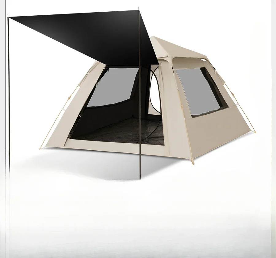 Outdoor camping overnight portable folding canopy 2-in-1 camping full set of equipment