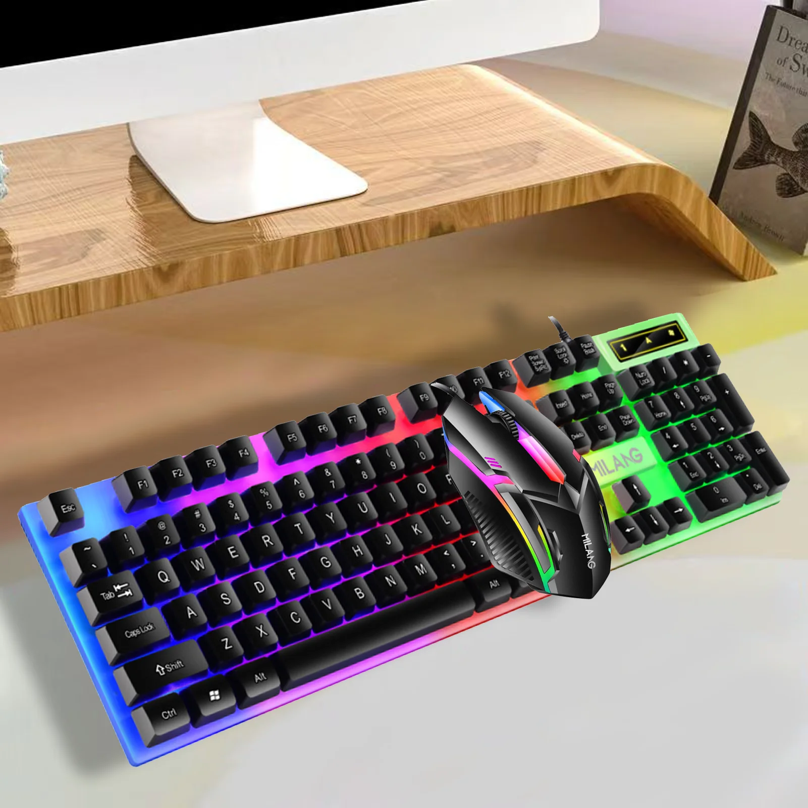 Gaming Accessories Uk - Tastiera cablata RGB a retroilluminazione arcobaleno