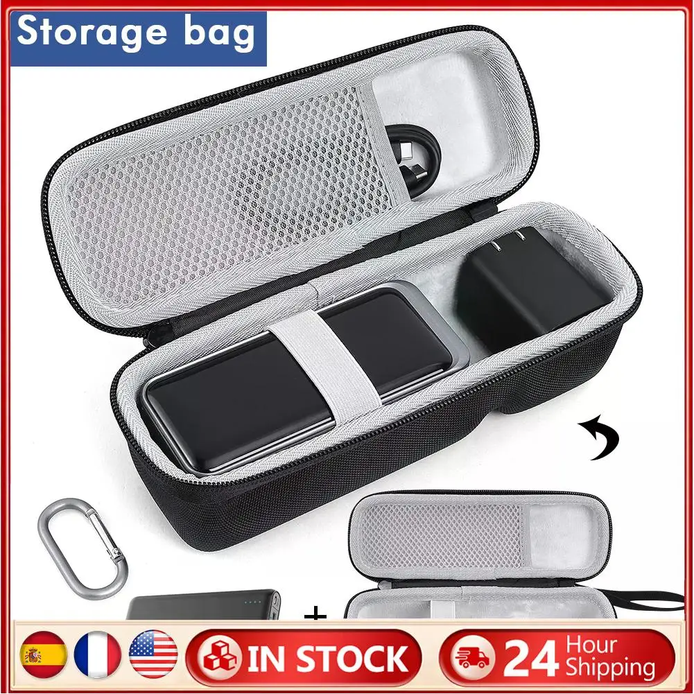 Carrying Case Waterproof Hard Travel Case EVA Anti-scratch Protective Hard Case for Anker Prime 20000mAh Power Bank 200W&Charger