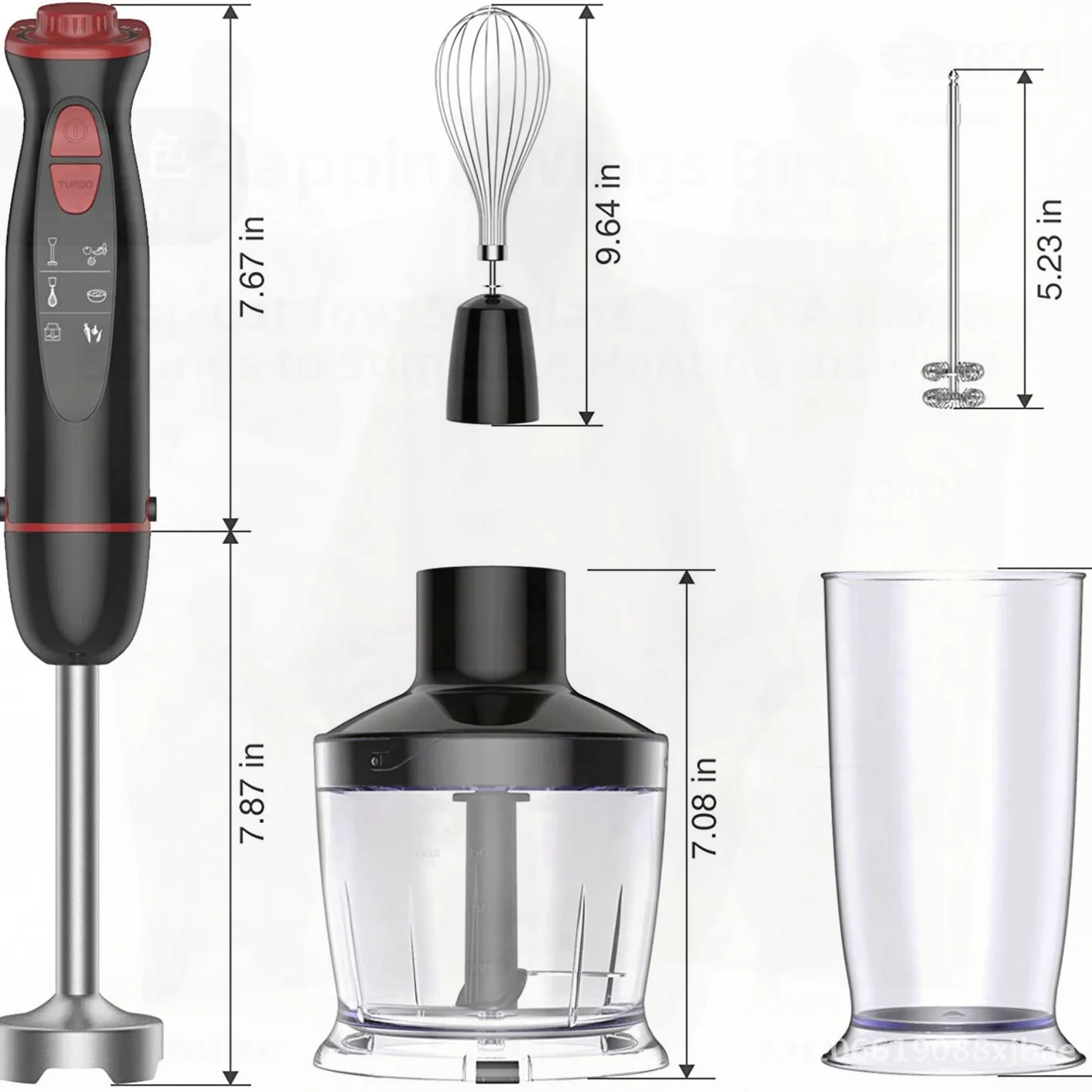 

Desai Multifunctional Cooking Stick Electric Handheld Mixer Baby Food Supplement Machine Stainless Steel Meat Grinder for
