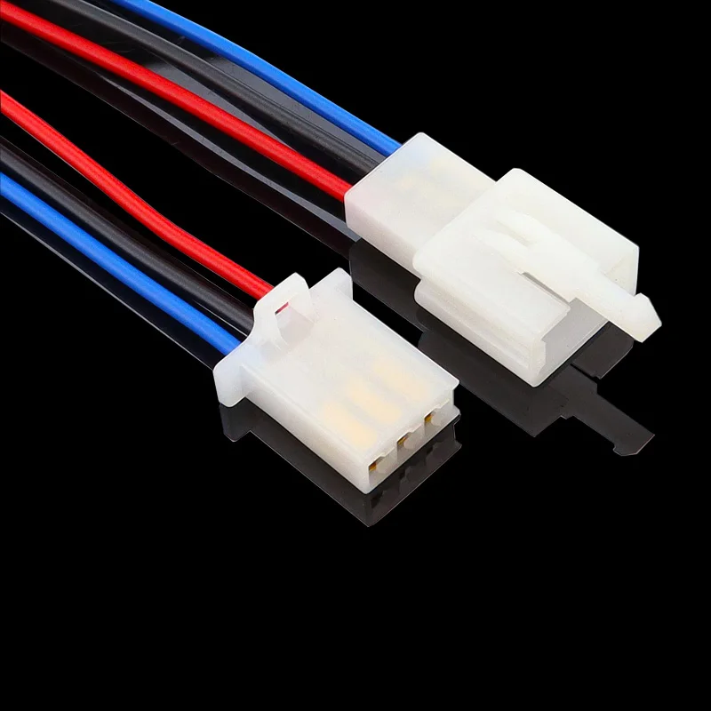 1 Kit 3 Pin Way Electrical Wire Connector Plug Set auto connectors with cable/total length 21CM