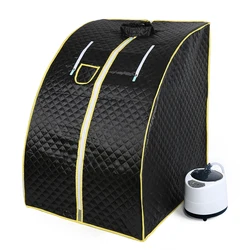 Sauna portátil para el hogar, máquina de vapor para piel beneficiosa, baño adelgazante, SPA, salud, marco de acero de junta Simple