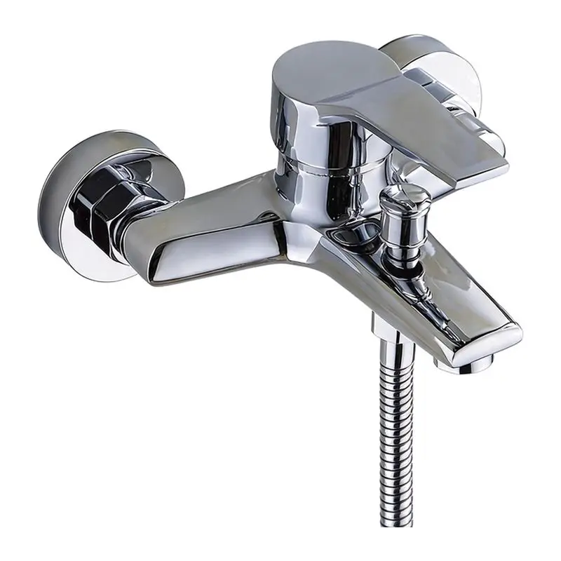 Shower Faucet Pure Copper Bathtub Mixing Valve Hot and Cold Shower Set Household Faucet Pressurization