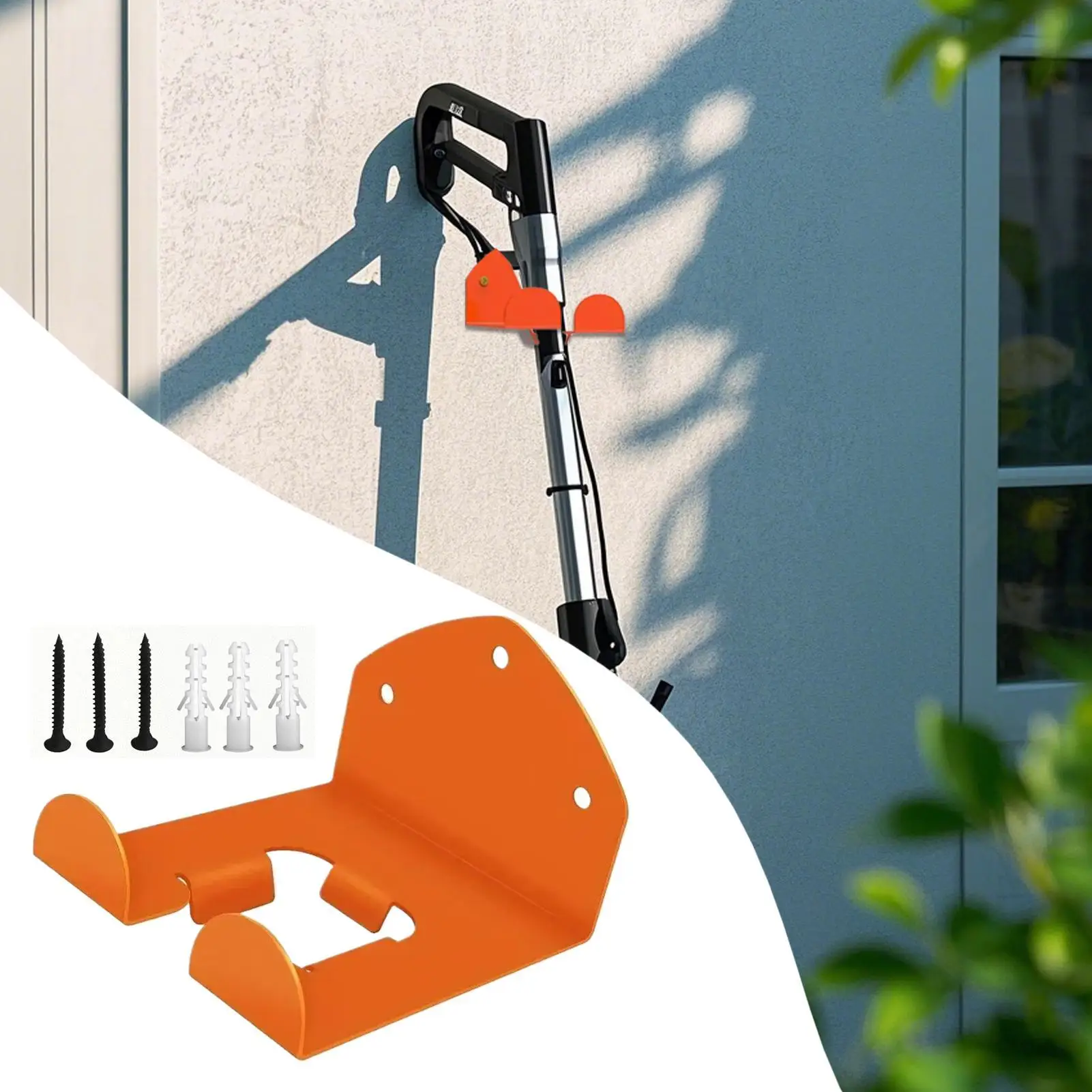 

Grass Trimmer Weedeater Holder,Wall Mounted Durable Structure,Practical Storage Hanger For Garden Garage And Tool Room Scenes