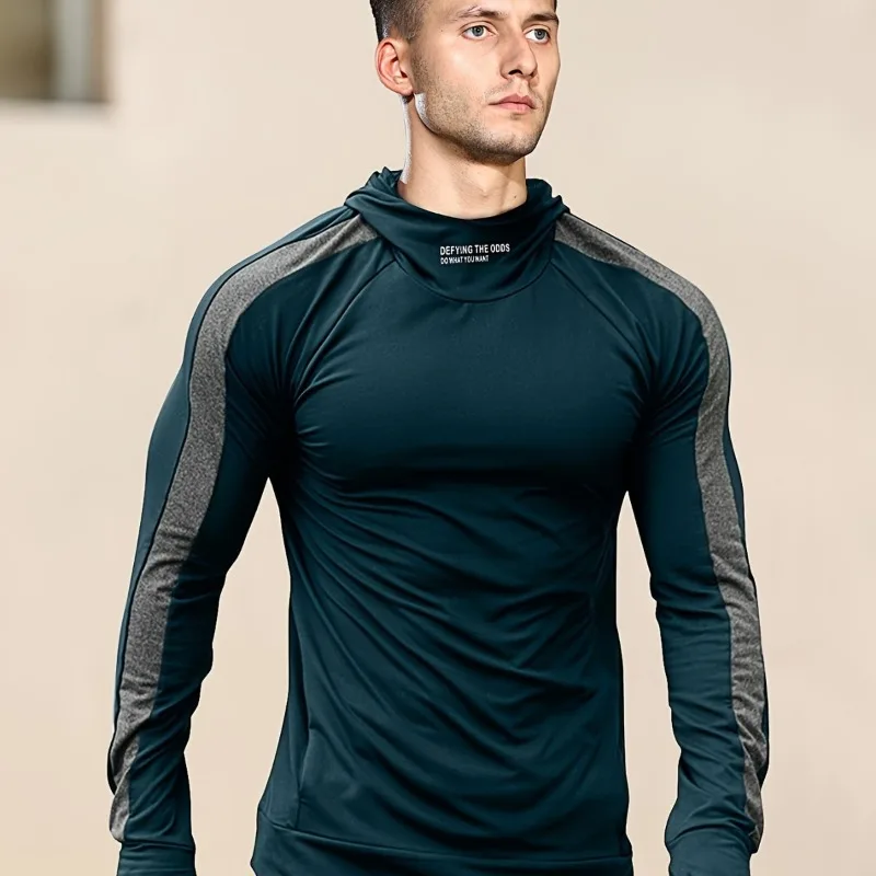 

Breathable Hooded Running Sweater with Thumb Hole for Sports Fitness Cycling