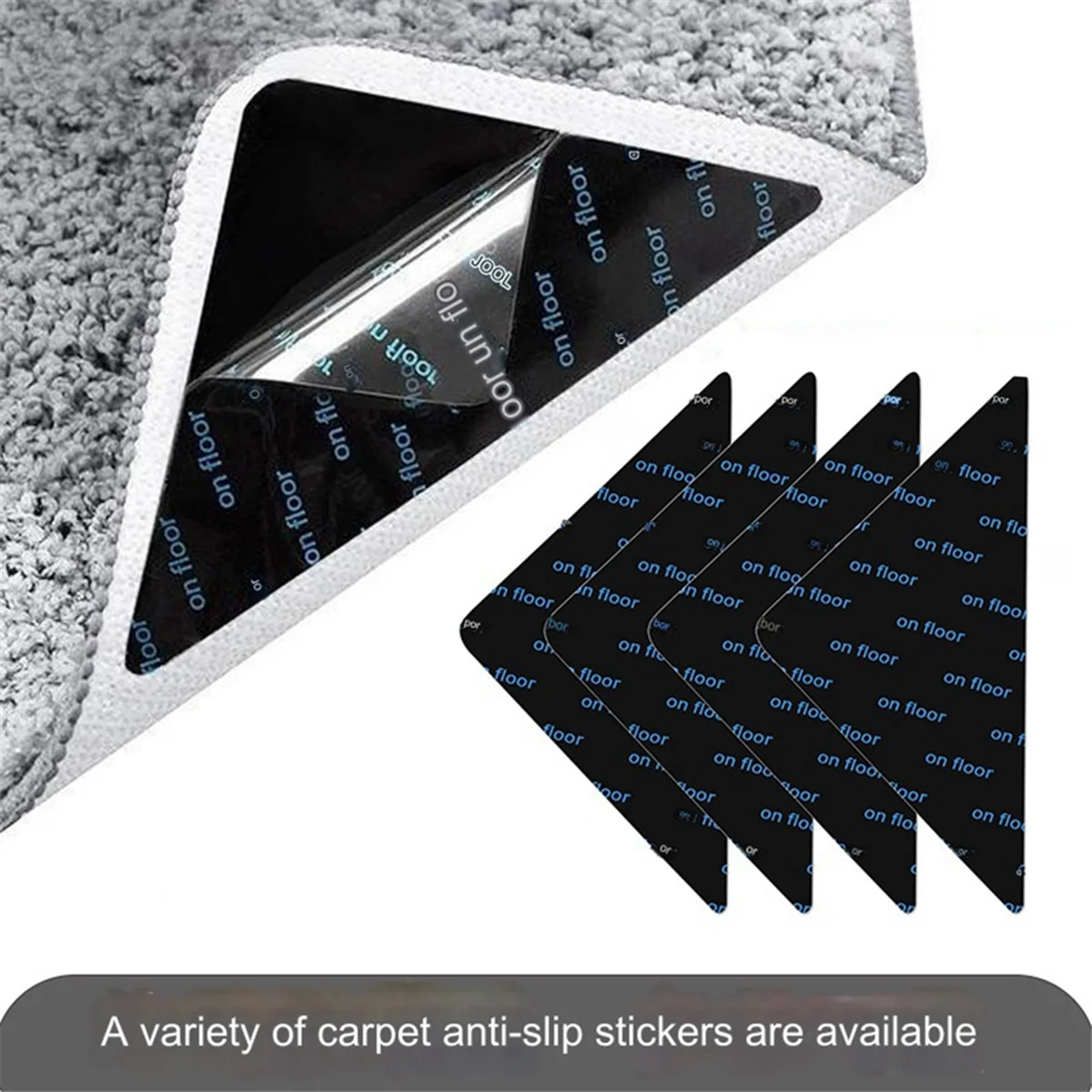 Double Sided Rug Pad for Hardwood Floors, Washable Carpet Tape for Area Rugs, Rug Anti-Slip Grips - view 6