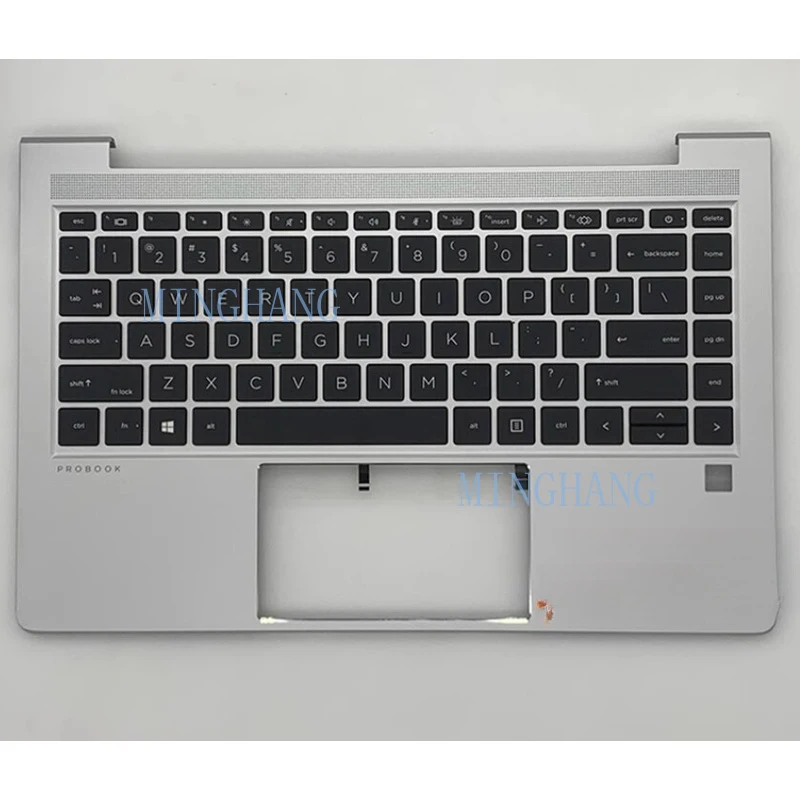 M  For HP Probook440 445 G10 ZHAN 66 Pro14 g6 Backlit Keyboard Palmrest Upper Case