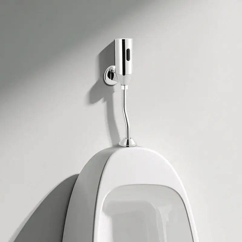 Valve de chasse d'urinoir, vanne d'urinoir à capteur automatique pour restaurant, centre commercial, aéroport, hôpital, conception de rinçage à deux étages