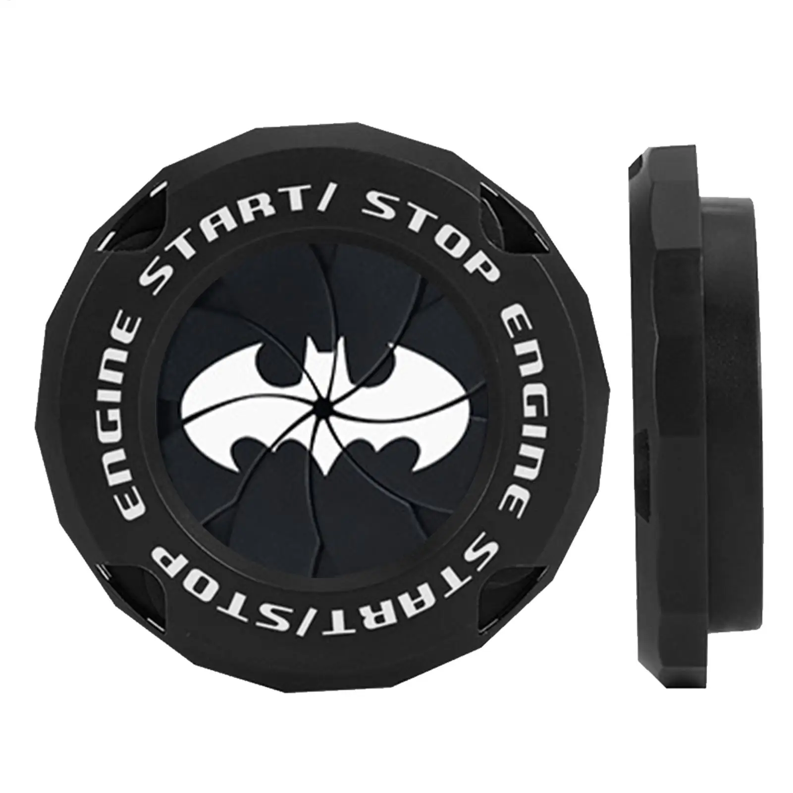 Push Start Button Cover Bat Design Start Stop Button Cover Protective Push Button Cover Universal Push Start Cover for Most Cars - view 2