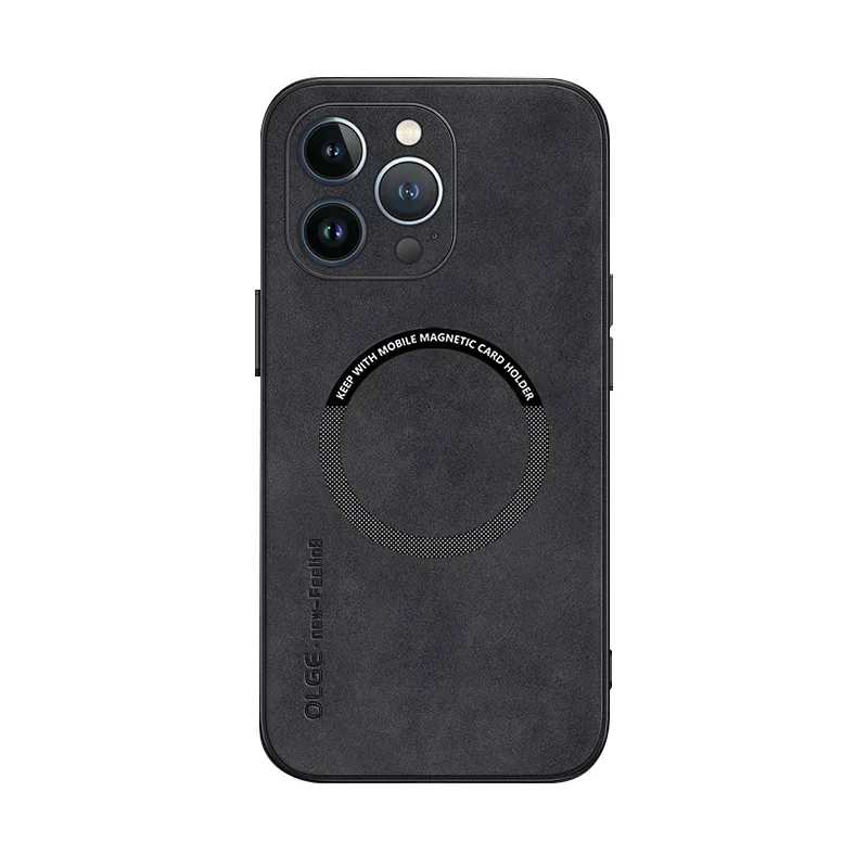 Voor Magsafe Luxe Lederen Schokbestendige Telefoon Gevallen Voor iPhone 17 16 15 14 13 12 11 Pro Max Plus magnetische Draadloze Opladen Cover