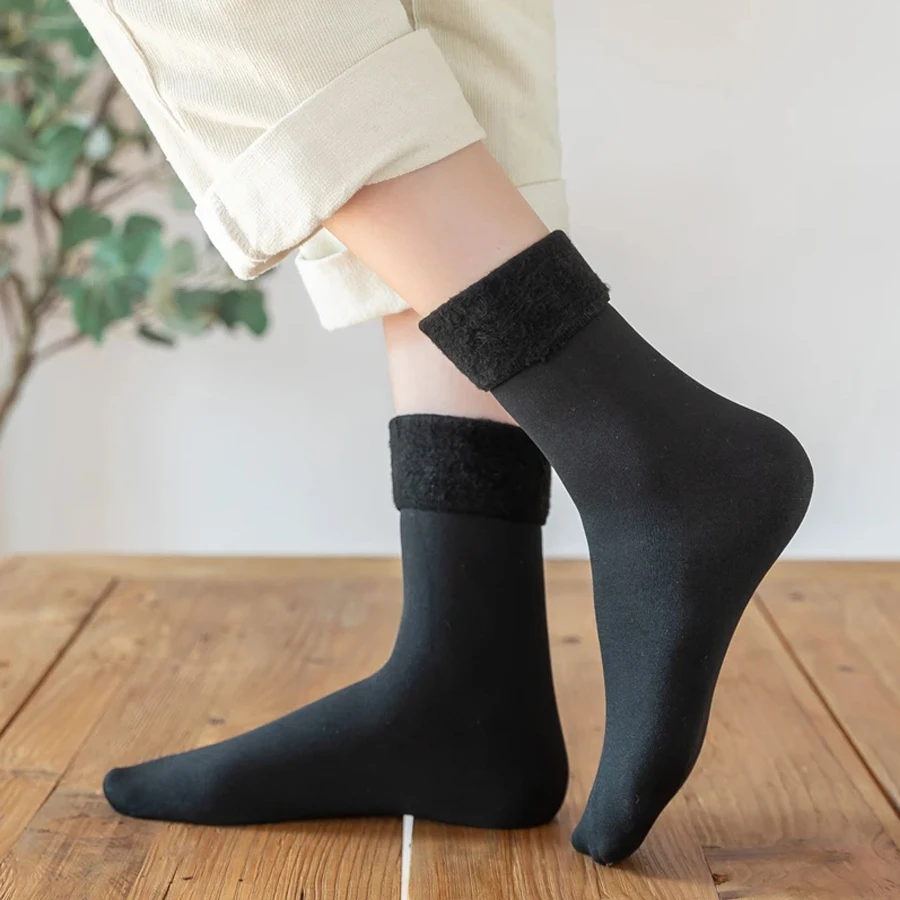 1/3 زوجًا من الجوارب الحرارية النسائية، جوارب شتوية للتزلج والمشي لمسافات طويلة على الجليد، جوارب صوفية دافئة سميكة معزولة #5