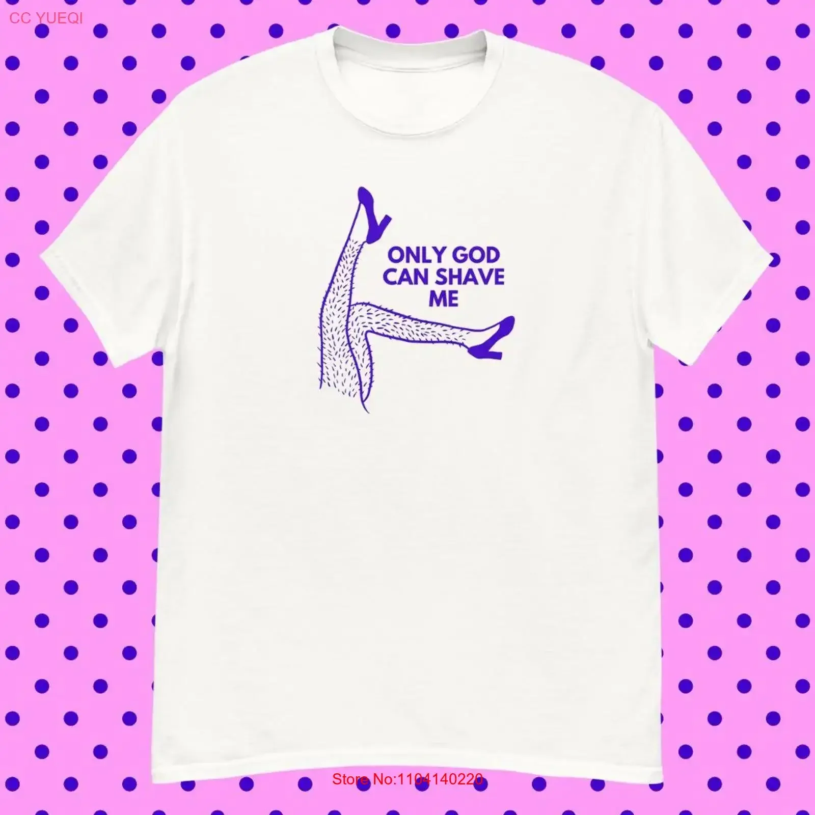 Only God Can Shave Me T Shirt vintage Washed Breathable Comfortable Soft Versatile graphic Casual fashion Stretched Slightly